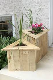 Triangle Wooden Pallet Planter Set Of