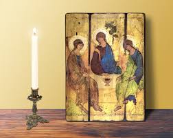 Holy Trinity Icon Medium 14x19cm 5