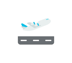Airplane Departure Vector Isolated Icon