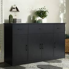 Veikous Black Particle Board 56 In