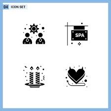 Spa Stones Outline Icon Vector Images