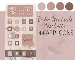 Boho Neutral Aesthetic 144 Ios 14 App