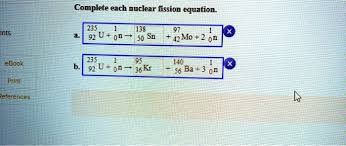 Nuclear Fission Equation