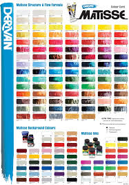 Color Mixing Chart Matisse Colour