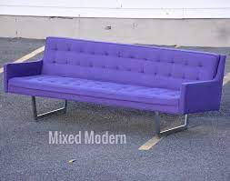 Modern Chrome Purple Sofa By