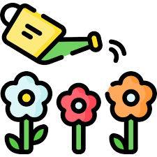 Watering Plants Special Lineal Color Icon