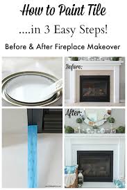 How To Paint Tile Easy Fireplace