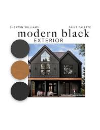 Modern Black Exterior Paint Color