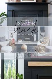 Black Fireplace Ideas Design The
