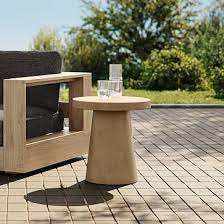 Textured Concrete Outdoor Side Table