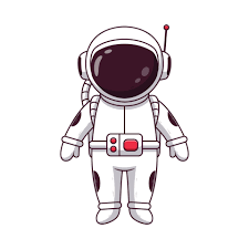 Cute Astronaut Posing Astronaut Icon