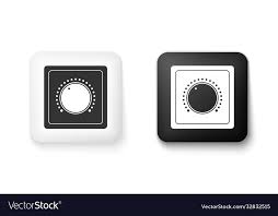 Black And White Electric Light Switch