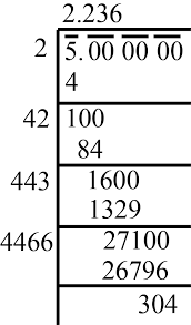 Sqrt5 Correct To 2 Decimal Places