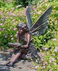 Resin Fairy Sitting Garden Ornament