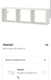 Ikea Trofast Wall Shelf Storage