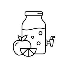 Apple Baby Food Linear Icon