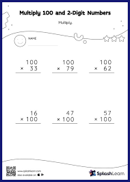 Printable Multiplication Worksheets