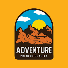 Rock Mountain Sun Logo Adventure