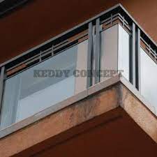Panel Stainless Steel Glass Railing At