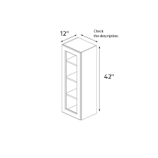 Deep Brown Shaker 18 X42 Glass Door