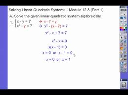 Solving Linear Quadratic Systems