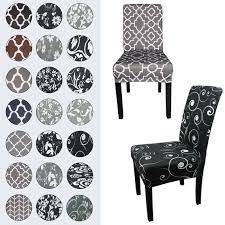 Spandex Printed Dining Room Chair Cover