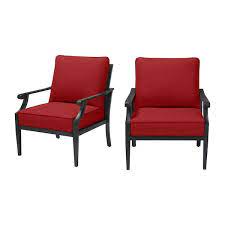 Black Steel Outdoor Patio Lounge Chair