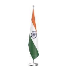 Indian National Flag With Indoor Pole