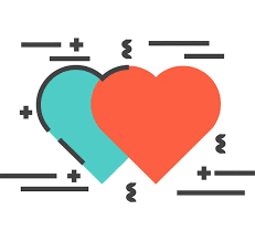 Arrow Heart Love Icon Filled Outline