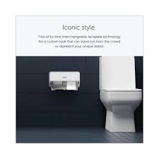 Kimberly Clark Professional Icon Coreless Standard Roll Toilet Paper Dispenser 8 43 X 13 X 7 25 Silver Mosaic