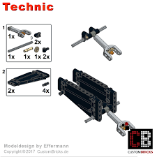 lego technic model custombricks moc