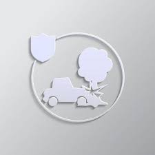 Car Insurance Fire Icon Vector