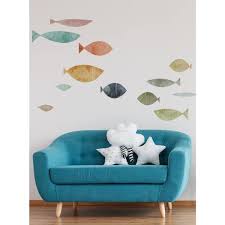 School Of Fish Wall Decal Dovecove Color Summer