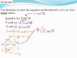 Solving Trig Equations Using Square