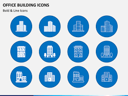 Office Building Icons For Powerpoint