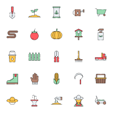 25 Free Colored Gardener Icons