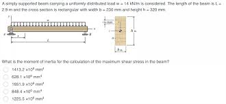 solved a simply supported beam carrying