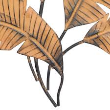 Brown Clutter Palm Leaf Wall Decor