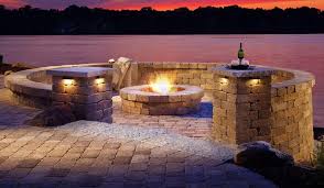 Custom Fire Pit Patios Made With Pavers