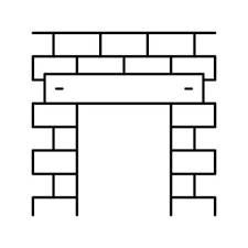 Lintel Building Structure Line Icon