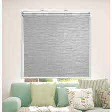 Arlo Blinds Gray Cordless Natural Weave