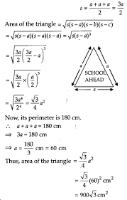 Class 9 Maths Chapter 12 Herons Formula