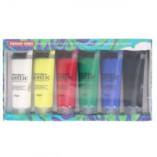 Icon Set 6x75ml Acrylic Paints Bright