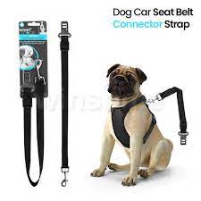 2 X Dog Car Seat Belt Adjustable Clip