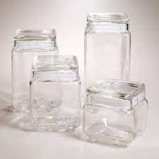 Square Glass Jars Glass Jars With Lids