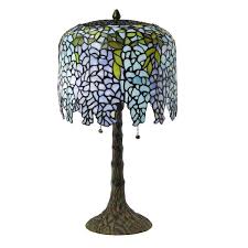 Wisteria Stained Glass Table Lamp