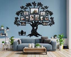 Photos Collage Wooden Family Tree