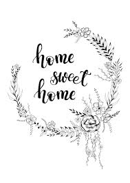 Home Sweet Home Printable