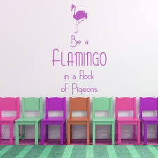 Flamingo Inspirational Quote Wall Sticker