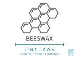 Beeswax Line Icon Svg Minimalist Bee
